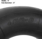 RUTU 4.80/4.00-8 480/400-8 Inner Tube with TR87 Angled Valve for Mini Bikes Go-Kartings Mowers Hand Trucks Perssure Washers Wheelbarrows Carts Yard Trailers Isobutylene