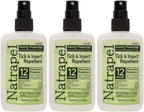 Natrapel Tick & Insect Repellent - Bug Spray with 20% Picaridin - Family Protection Against Mosquitoes, Ticks & More - Up to 12 Hours of Protection - 3.4 fl oz (3 Pack)