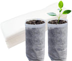 Belit 100 Pcs 10.2" H Deep Nursery Grow Bags, Non-Woven Plants Pots Container for Starting Rooted Plants Vegetable, Flower, Seedling Tree