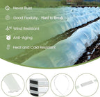 Greenhouse Hoops 20pcs, Garden Hoops for 1-3.5ft Wide Raised Bed, 5 Sets of 5.6ft Long Super Bendable Fiberglass Support Frame, Small Garden Tunnel for Row Cover (S Size)