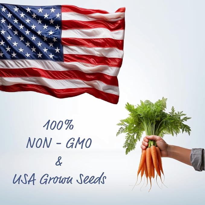 Vegetable, Flower, & Herb Seed Set - 10 Varieties of Non-GMO Heirloom Premium Seeds for Planting - Rutger Tomato, Kale, Onion, and More!
