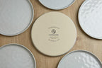 Famiware Mars Plates and Bowls Set, 18 Pieces Dinnerware Sets, Dishes Set for 6, Light Gray