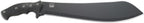 CRKT Halfachance Fixed Blade Parang Machete: 18 Inch Black Powder Coated Carbon Steel Parang Style Blade with Nylon Sheath for Survival, Hunting & Camping K920KKP