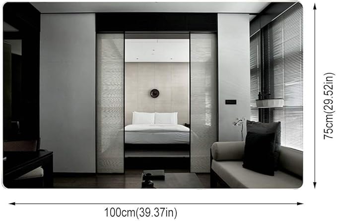 Wall Mirror Modern LED Bathroom Mirror with Defogging Backlit Bathroom Mirrors with Light and Touch Sensor Switch Demister Pad (Color : D Size : 50CMx70CM) (C 70CMx90CM)
