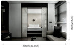 Wall Mirror Modern LED Bathroom Mirror with Defogging Backlit Bathroom Mirrors with Light and Touch Sensor Switch Demister Pad (Color : D Size : 50CMx70CM) (C 75CMx120CM)