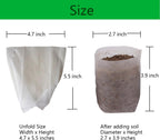 gardtree Plant Nursery Bags 4.7 * 5.5 inches 400PCS, Non-Woven Plant Grow Bags Fabric Seedling Starter for Vegetable Flower Fruit Saplings Tree, Home Garden Supply