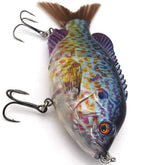 5.9in Multi Jointed Swimbait Fishing Lures Bait,2 Segment Big Giant Sinking Fishing Bass Lures,Crankbaits Swimbaits with Treble Hook