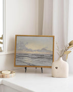 InSimSea Framed Wall Art for Living Room Vintage Ocean Scenery Wall Art Canvas Wall Decorations Maritime Scenes Artworks Canvas Prints Bathroom Pictures Farmhouse Office Home Wall Decor 8x10in