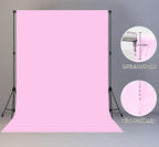 6X9FT High Density Fabric Pink Backdrop Portrait Photo Booth Washable Background Screen Video Recording Parties Curtains