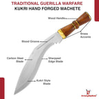 Traditional Guerilla Warfare Kukri Hand Forged Machete