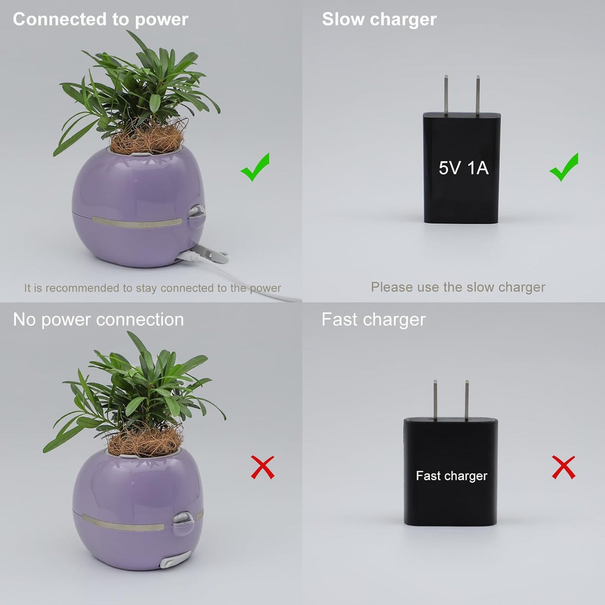 Smart Pet Planter, Smart Plant Pot, With Artificial Intelligence, Time Weather Display, And Multiple Expressions Animation,Lovely Plant Companion, For Desktop Decoration, Gifts,Plant-Free (White)