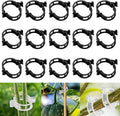 300 PCS Secured Plastic Plant Clip, Plant Support Clips, Garden Clips for Climbing Plants, Plastic Trellis Clips Plant Support Clips Tomato Grape Vine Vegetables Plant Fixing Clips (300, Black)