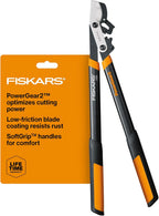Fiskars 25-Inch Loppers for Tree Trimming, Heavy Duty, Sharp Steel Blade Tree Branch Cutter with up to 1.75" Diameter Cut Capacity, PowerGear2 Design with Compound Action for More Power, Hand Loppers