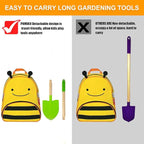 Toddler Gardening Tools, Kids Rake and Shovel Set for Digging Dirt, Children Broom for Outdoor Yard Garden Camping, Montessori Toys for Ages 3 4 5 6 7 8 Years Old (8PCS)