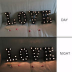 OYCBUZO Light Up Black Alphabet Marquee Letters Sign LED Marquee Number Lights Sign for Night Light Home Bar Christmas Lamp Birthday Party Wedding Decoration X