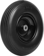 Taifa 13 Inch 1 Pack Solid Flat Free Replacement Tires and Wheels 4.00-6 with 5/8'' Axle Bore Hole, Air Less Wheel for Wheelbarrow/Wagon/Hand Truck/Trolley/Garden Scooter etc.