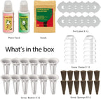 inbloom Passion Salsa Seed Pod Kit for AeroGarden, 12 Pods Hydroponic Supply with Vegetable Seeds of Red Chili,Green, Yellow, and Purple Bell Pepper, Red/Golden Cherry Tomato, Cucumber