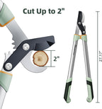 PrunePro Loppers for Tree Trimming Branch Cutter Heavy Duty Tree Pruner Rust Resistant Sharp Steel Blade Tree Limb Trimmer