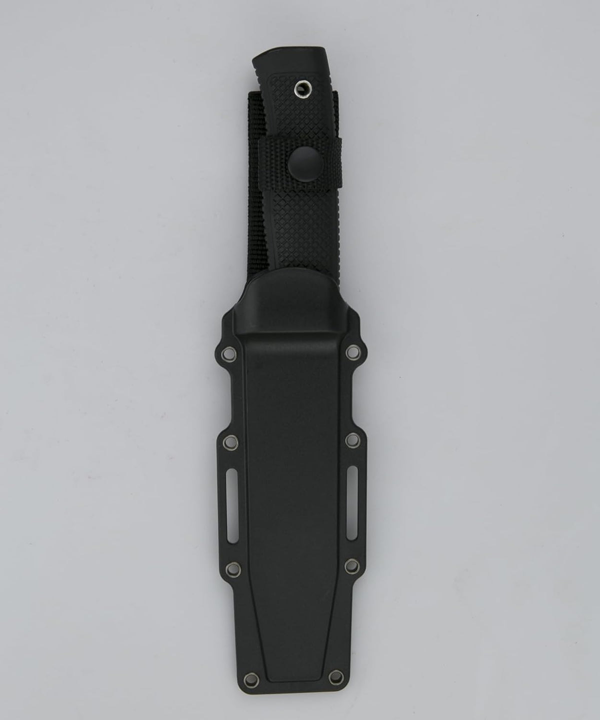 Tactical Fixed Blade Knife, 5.87 inch Blade, 4.65 inch Kray-Ex Handle, Stonewashed 420 Stainless Steel, with Secure-Ex Sheath for Outdoor Camping Hunting Survival (A-Black)