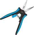 CYRUS 6” Gardening Scissors Hand Pruner Pruning Shear with Straight Stainless Steel Blades Trimming Hand Pruner