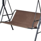 Swing Seat Cover Replacement - 600D Thickened Oxford Waterproof Chair Bench Outdoor Cushion for 2/3 Seat Patio Garden Swing Chair (Coffee, M - 43.3x17.7x21.7in)