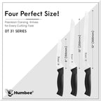 12-Inch Offset Serrated Bread Knife, Premium High Carbon Stainless Steel Blade Knife for Bread with Ergonomic Handle, NSF Certified, DT-31 Series, Black