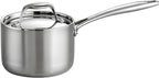 Tramontina Signature Tri-Ply Clad Stainless Steel 1.5-Quart Sauce Pan with Lid, Induction-Ready, Dishwasher-Safe, NSF-Certified, Made in Brazil