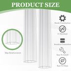 Tandefio 12 Pcs 4 ft Polycarbonate Greenhouse Panels H Connectors Fits 8 mm Polycarbonate Panels Clear Roofing Greenhouse Accessories