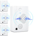 Ultrasonic Bat Devices for Attic: 4PCS Bat Removal Device for Garage, Indoor Outdoor Use - Humane and Effective Rechargeable Bat Deterrent Devices, White