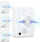 Ultrasonic Bat Devices for Attic: 4PCS Bat Removal Device for Garage, Indoor Outdoor Use - Humane and Effective Rechargeable Bat Deterrent Devices, White