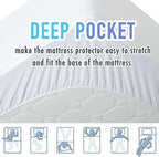 MATBEBY California King Mattress Pad - Cooling Breathable Mattress Topper, Quilted Fitted Mattress Protector, Pillow Top Mattress Cover with 8-21" Deep Pocket, Soft, Machine Washable, White, Cal King