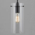 Black Pendant Lights Kitchen Island - Large Clear Glass Pendant Light Fixture
