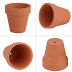 FCFKUK 24pcs Mini Clay Pots, 2.5'' Terracotta Pottery Planters, Cactus Flower Succulents Nursery Pots, with Drainage Hole, for Indoor/Outdoor
