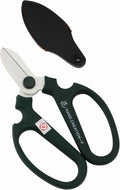 Japanese Florist Scissors – Professional Ultra Sharp Flower Shears Made in JAPAN for Ikebana Floral Design & Gardening SAKAGEN HAND CREATION F-170 (Moss Green)