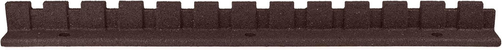 Playsafer L-Shaped Flexible Rubber Castle Edger for Lawns Landscaping and Playgrounds | Easy No Dig Installation (4 Pack, Brown)