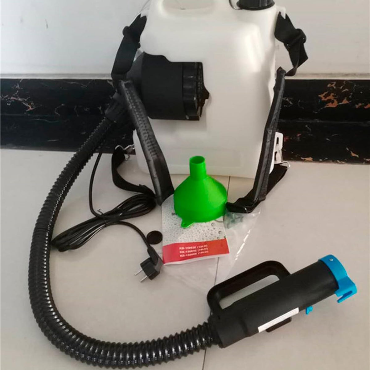 10L Electric ULV Cold Fogger Backpack with 2.64 Gallon Tank Commercial Sprayer Portable Fogger Sprayer Machine with 18" Extension for Large Area Coverage - Misting Machine