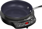 Nuwave PIC Flex Compact, Portable, Powerful Induction Cooktop With 9-inch Duralon Healthy Ceramic Non-Stick Fry Pan