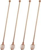 Specialty Spoons,BURLIHOME Stainless Steel Swizzle Sticks Mixing Spoon Spherical Stir Sticks For Coffee/Beverage/Cocktail/Hot Drink,Home Kitchen Party Supplies-4 Pieces.
