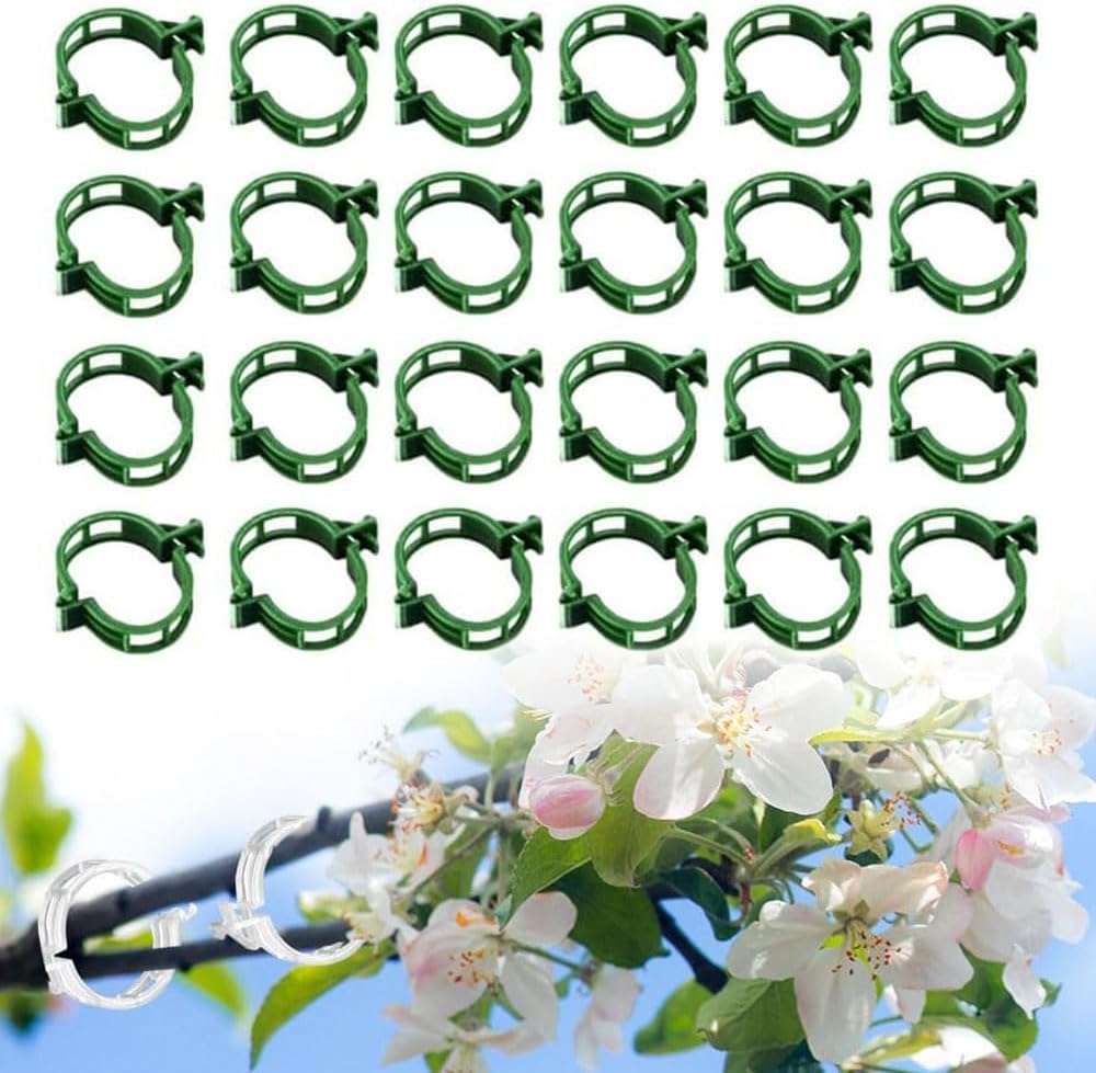 Plant Support Clips, Reusable Garden Clips Plant Holder Clips, Plastic Tomato Vine Grape Clips for String Trellis Plant Clips for Climbing Plants Support Outdoor Indoor Gardening Supplies (150, Green)