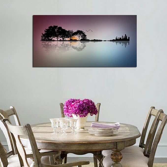 DZL Art A72674 Canvas Wall Art for Living Room Bathroom Wall Decor for Bedroom Kitchen Artwork Guitar Island Canvas Prints Man Cave Music Lover Gift
