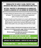 CARON & DOUCET - BBQ Grill Cleaner Oil | 100% Plant-Based & Vegan | Best for Cleaning Barbeque Grills & Grates | Use with Wooden Scrapers, Brushes, Accessories & Tools | Great Gift for Dad! (2X 8oz)
