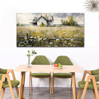 FUHAIHUA Canvas Wall Art For Living Room Large Wall Decor For Office Bedroom Wall Decor Art Watercolor Pictures Rural Landscape Paintings Mural Farmhouse Modern Wall Artwork Decorations 30x60 In