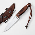 H & H BLADES Handmade D2 Steel Skinning Knife With Leather Sheath-10 Fixed Blade Hunting Knife Best For Bushcraft, Survival,Camping,Fishing and Outdoor Activities-Collector Hunter Men Gifts