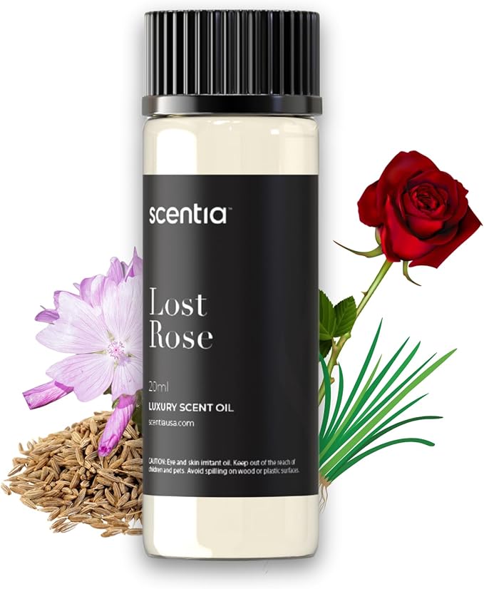 Hotel Diffuser Oil Inspired by Fairmont Hotel Scent - 20 mL 0.67 fl oz - Fragrance Oil Blend Rose, Oud Wood & Clove Notes for Aromatherapy Diffusers and Humidifiers - Lost Rose
