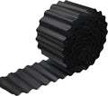 Metal Landscape Edging,8 Inch×20FT Corrugated Metal Garden Edging Border Heavy Duty Garden Borders Edging Lawn Edging for Garden,DIY Flower Beds,Lawns,Pathway(Black)
