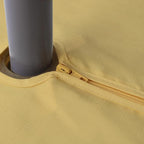 Outdoor Tablecloth Wrinkle-Free Stain Resistant Waterproof Polyester Fabric Table Cover with Zipper Umbrella Hole for Picnic/Party/Dinner/Patio Garden(60×84inch,Zippered,Yellow)
