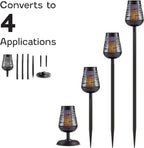 PIC Solar Insect Killer Torch (DFST), Bug Zapper and Accent Light, Solar Bug Zapper - Kills Bugs on Contact