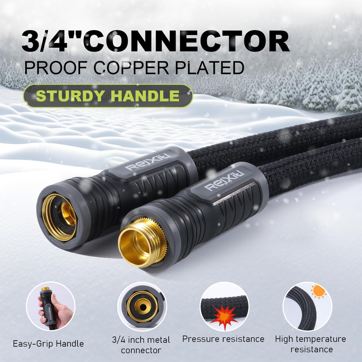 Relxitl Garden Hose, Ultra Lightweight Water Hose 50FT