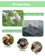 Garden Poultry Chicken Wire Netting - 48 '' × 50 ' Garden Fence Animal Barrier, Chicken Wire for Crafts, 1 inch Mesh Poultry Netting Fence, Pet/Rabbit/Chicken Wire Fencing