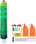 VEVOR Electric Poultry Netting, 48" H x 168' L, PE Net Fencing Kit with Posts & Double-Spiked Stakes, Utility Portable Mesh for Chickens, Ducks, Geese, Rabbits, Used in Backyards, Farms, and Ranches
